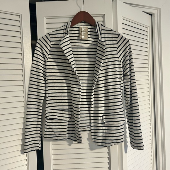 Left Coast by Dolan striped open blazer. Size small. - Picture 2 of 6